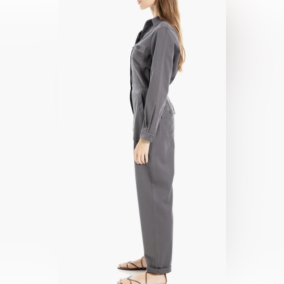 Max Studio Charcoal Tab Sleeve Utility Jumpsuit. New, with tags. - Picture 4 of 12